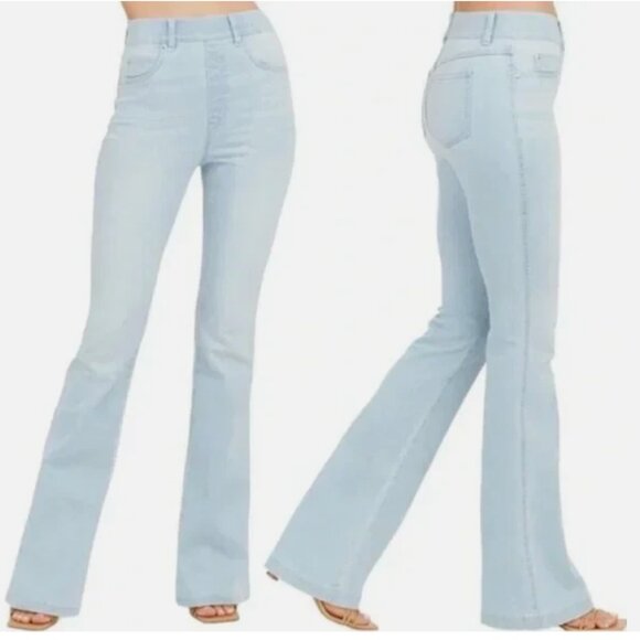 SPANX Flare Jeans Light Wash Size Medium - Picture 10 of 10